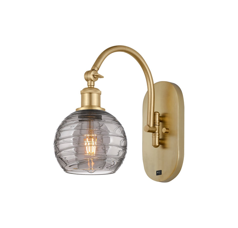 Innovations 518-1W-SG-G1213-6SM One Light Wall Sconce, Satin Gold