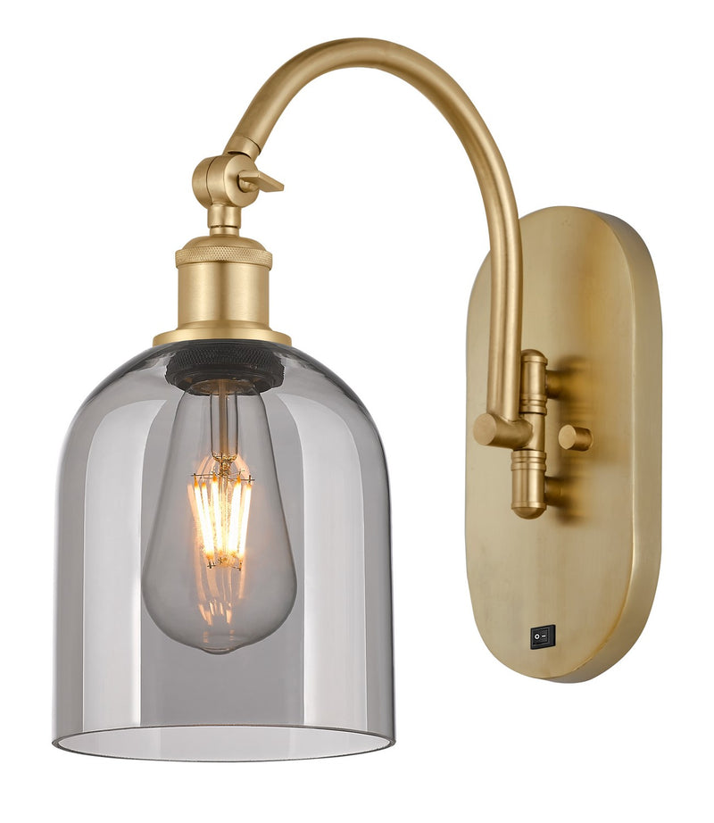 Innovations 518-1W-SG-G558-6SM One Light Wall Sconce, Satin Gold
