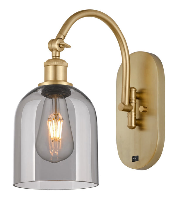 Innovations 518-1W-SG-G558-6SM One Light Wall Sconce, Satin Gold