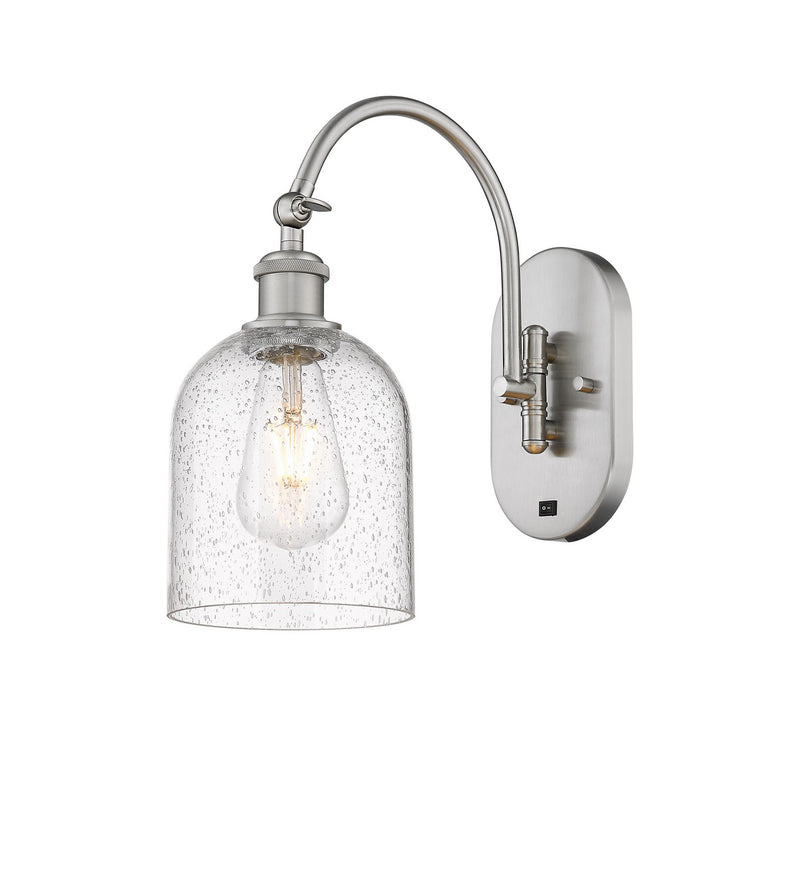 Innovations 518-1W-SN-G558-6SDY One Light Wall Sconce, Brushed Satin Nickel