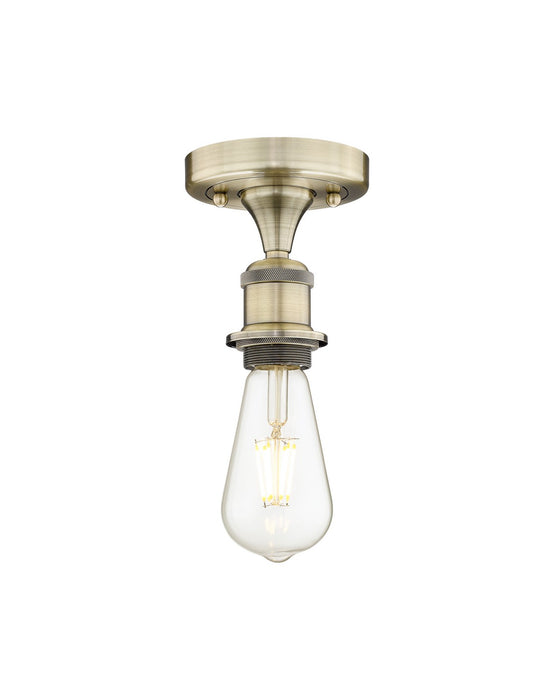 Innovations 616-1F-AB One Light Semi-Flush Mount, Antique Brass