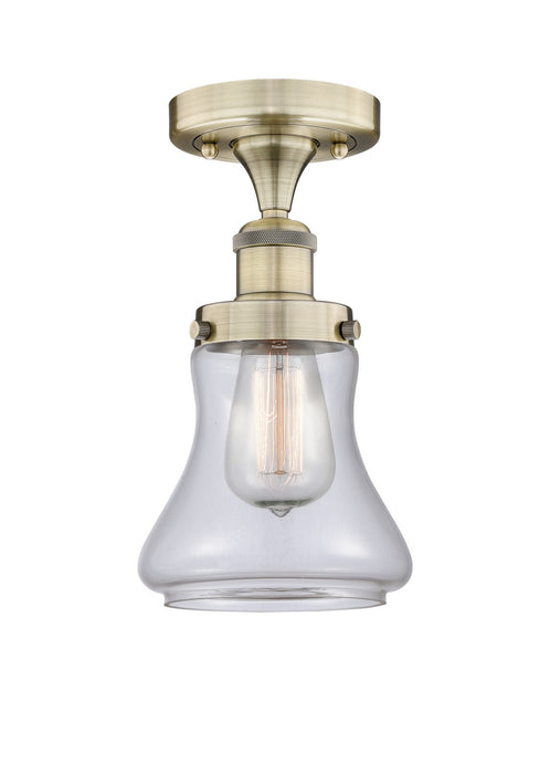 Innovations 616-1F-AB-G192 One Light Semi-Flush Mount, Antique Brass