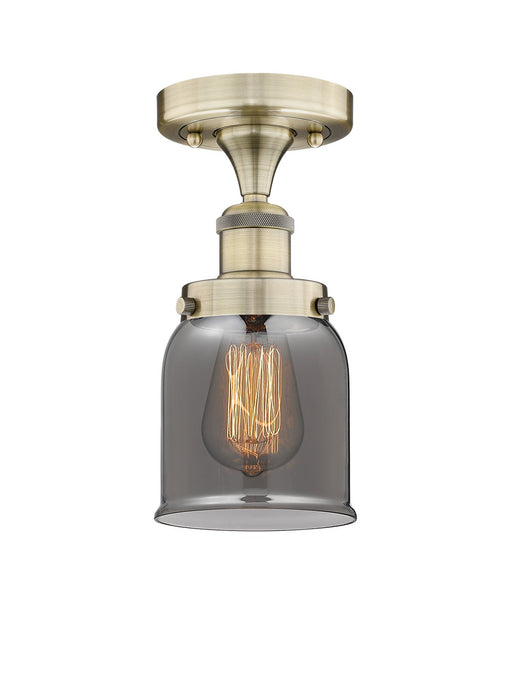 Innovations 616-1F-AB-G53 One Light Semi-Flush Mount, Antique Brass