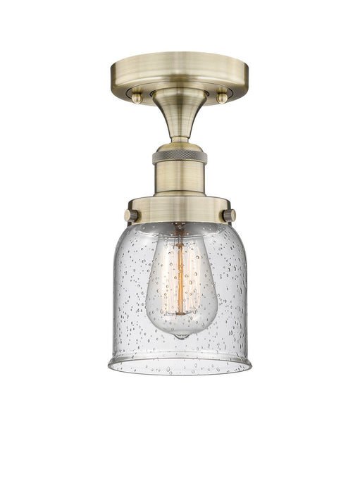 Innovations 616-1F-AB-G54 One Light Semi-Flush Mount, Antique Brass