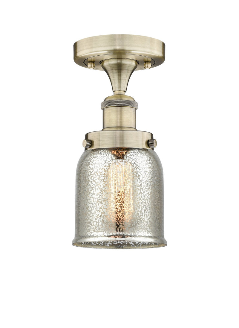 Innovations 616-1F-AB-G58 One Light Semi-Flush Mount, Antique Brass