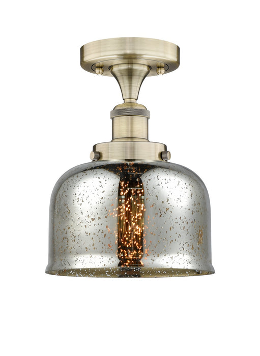 Innovations 616-1F-AB-G78 One Light Semi-Flush Mount, Antique Brass