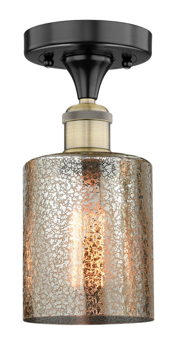 Innovations 616-1F-BAB-G116 One Light Semi-Flush Mount, Black Antique Brass