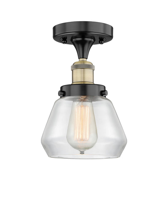 Innovations 616-1F-BAB-G172 One Light Semi-Flush Mount, Black Antique Brass