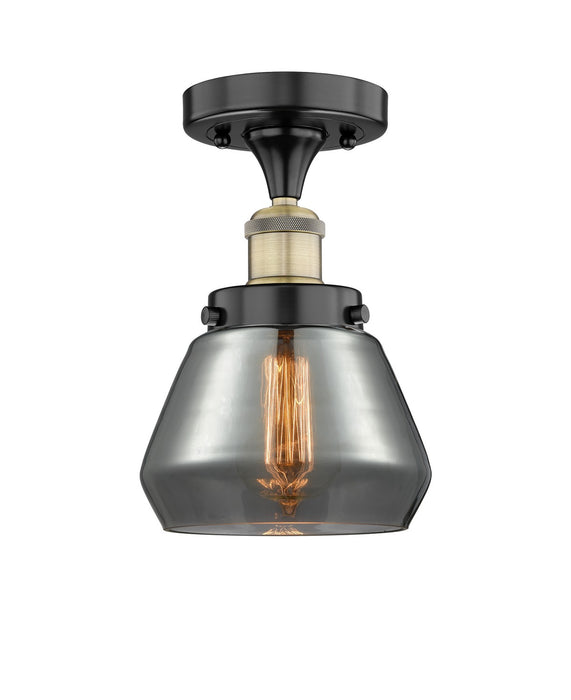 Innovations 616-1F-BAB-G173 One Light Semi-Flush Mount, Black Antique Brass