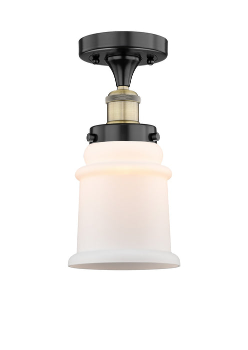 Innovations 616-1F-BAB-G181 One Light Semi-Flush Mount, Black Antique Brass
