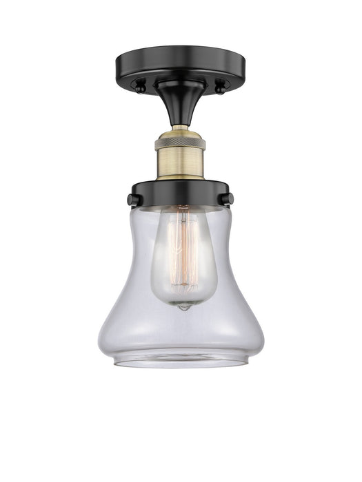 Innovations 616-1F-BAB-G192 One Light Semi-Flush Mount, Black Antique Brass