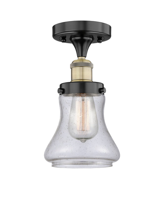 Innovations 616-1F-BAB-G194 One Light Semi-Flush Mount, Black Antique Brass
