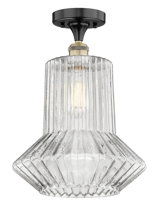 Innovations 616-1F-BAB-G212 One Light Flush Mount, Black Antique Brass