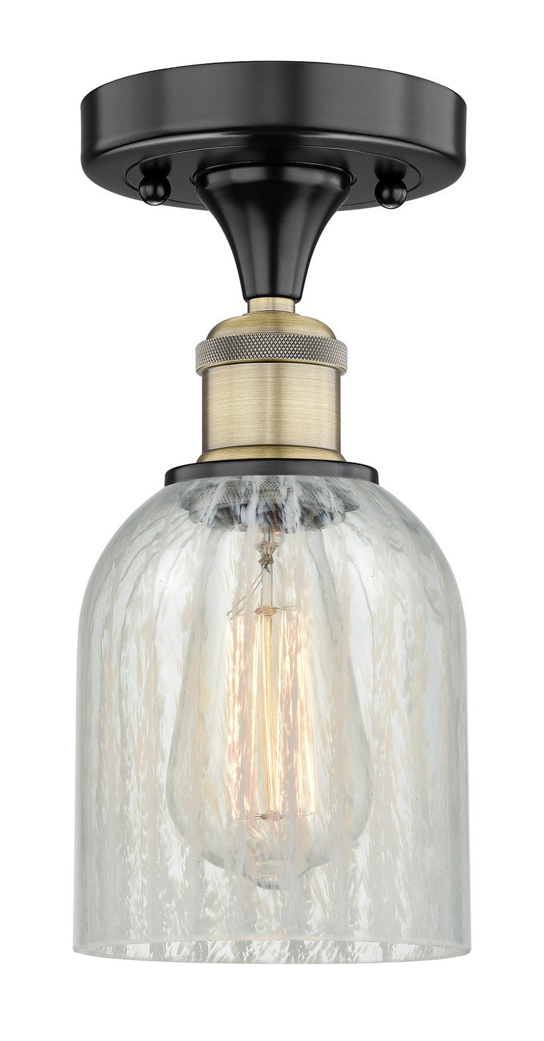 Innovations 616-1F-BAB-G2511 One Light Flush Mount, Black Antique Brass