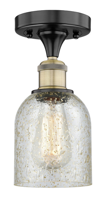 Innovations 616-1F-BAB-G259 One Light Semi-Flush Mount, Black Antique Brass