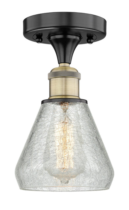 Innovations 616-1F-BAB-G275 One Light Flush Mount, Black Antique Brass
