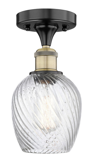 Innovations 616-1F-BAB-G292 One Light Flush Mount, Black Antique Brass