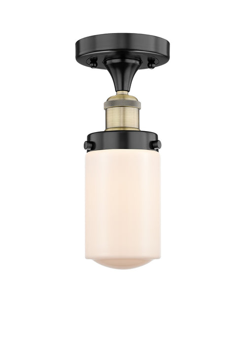 Innovations 616-1F-BAB-G311 One Light Semi-Flush Mount, Black Antique Brass
