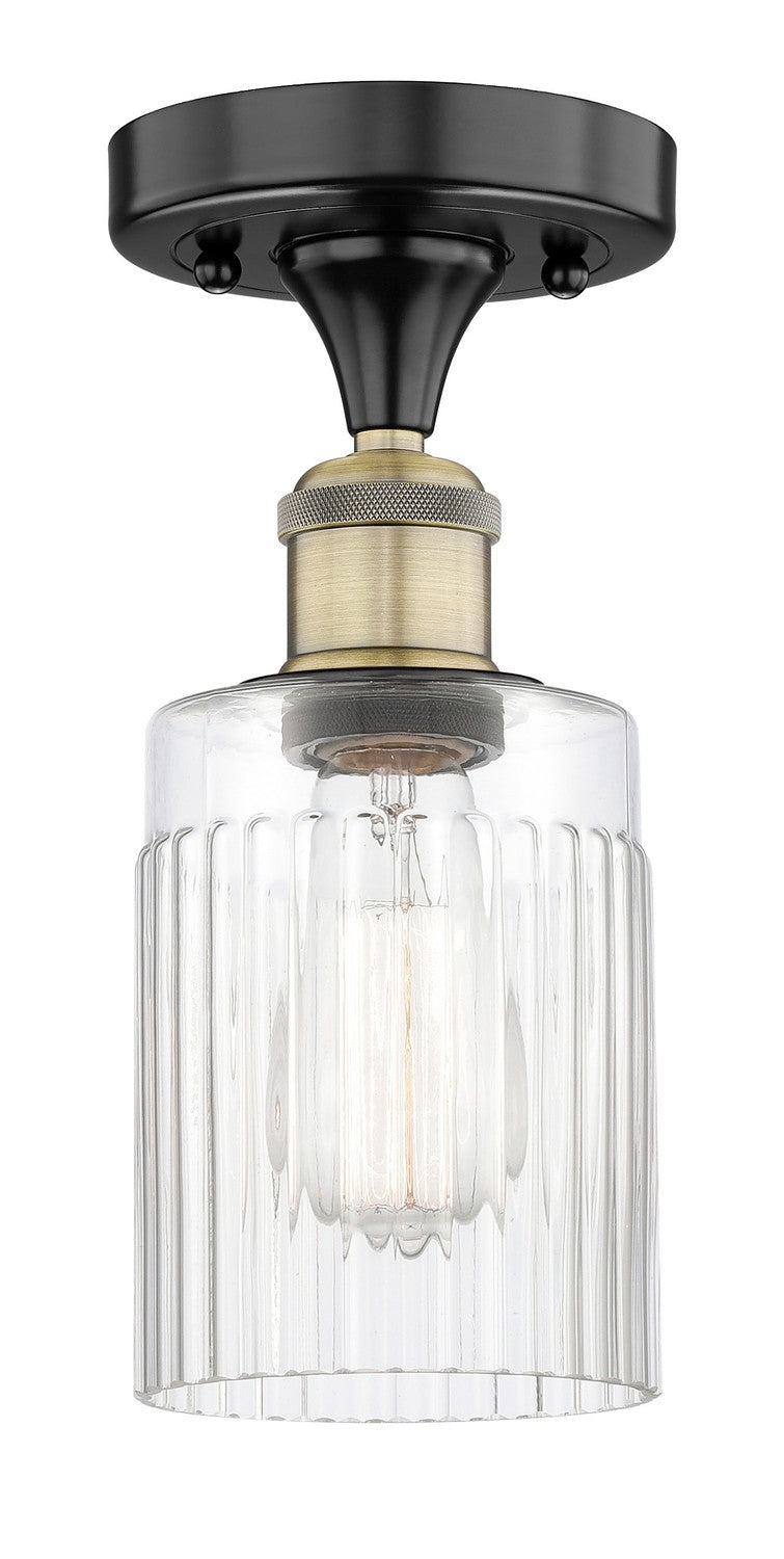 Innovations 616-1F-BAB-G342 One Light Semi-Flush Mount, Black Antique Brass