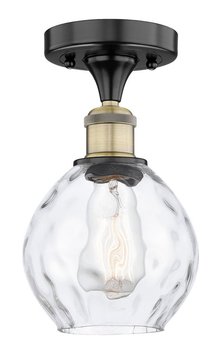 Innovations 616-1F-BAB-G362 One Light Semi-Flush Mount, Black Antique Brass