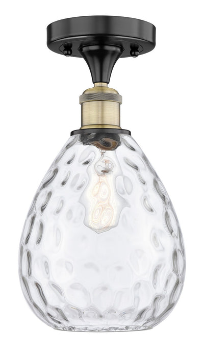 Innovations 616-1F-BAB-G372 One Light Semi-Flush Mount, Black Antique Brass