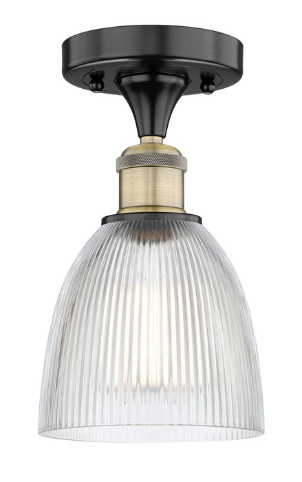Innovations 616-1F-BAB-G382 One Light Flush Mount, Black Antique Brass