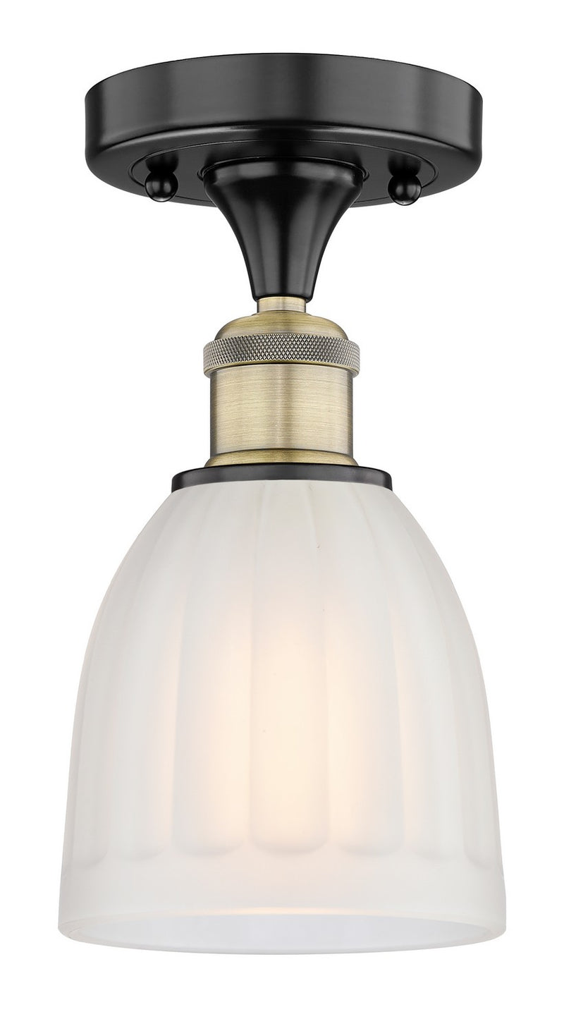 Innovations 616-1F-BAB-G441 One Light Semi-Flush Mount, Black Antique Brass