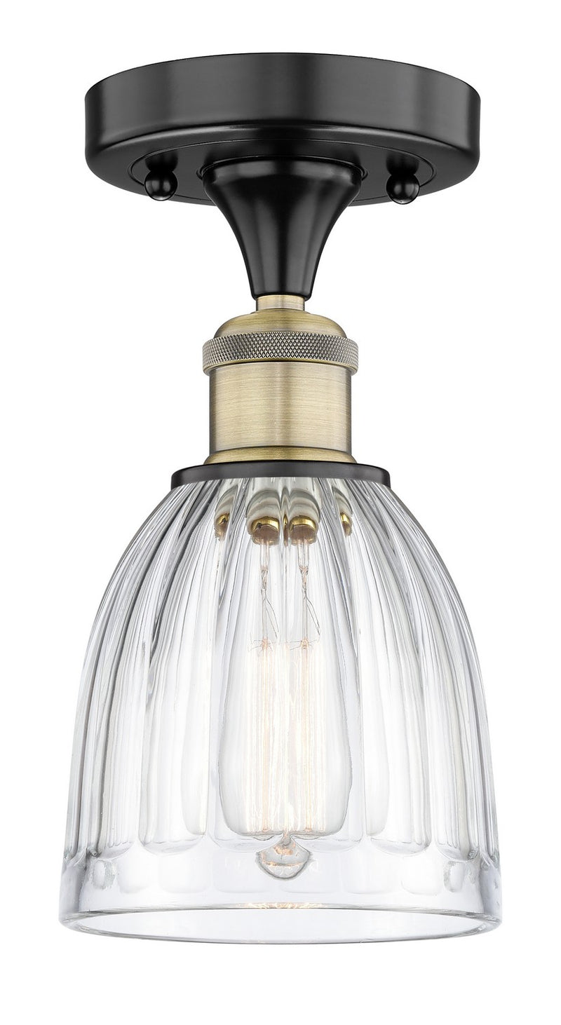 Innovations 616-1F-BAB-G442 One Light Semi-Flush Mount, Black Antique Brass