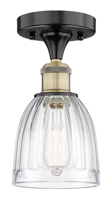 Innovations 616-1F-BAB-G442 One Light Semi-Flush Mount, Black Antique Brass
