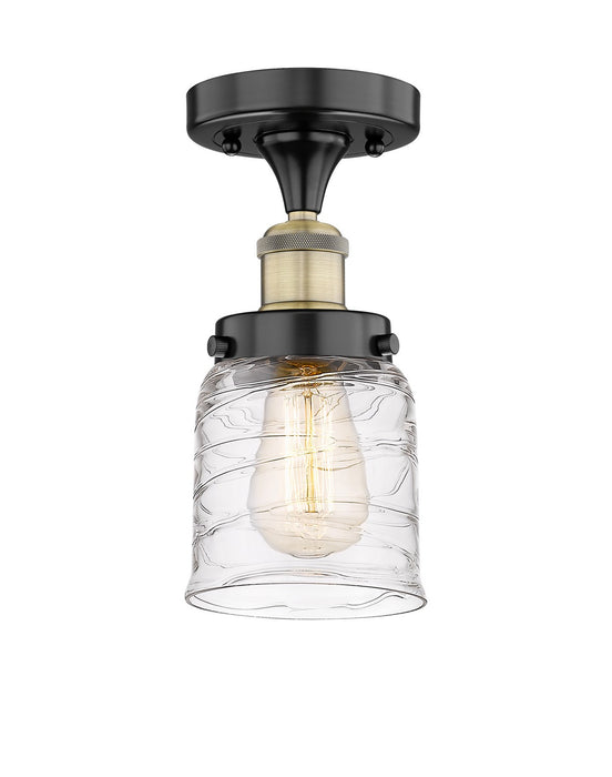Innovations 616-1F-BAB-G513 One Light Semi-Flush Mount, Black Antique Brass