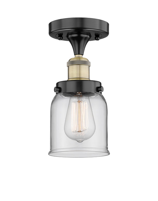 Innovations 616-1F-BAB-G52 One Light Semi-Flush Mount, Black Antique Brass