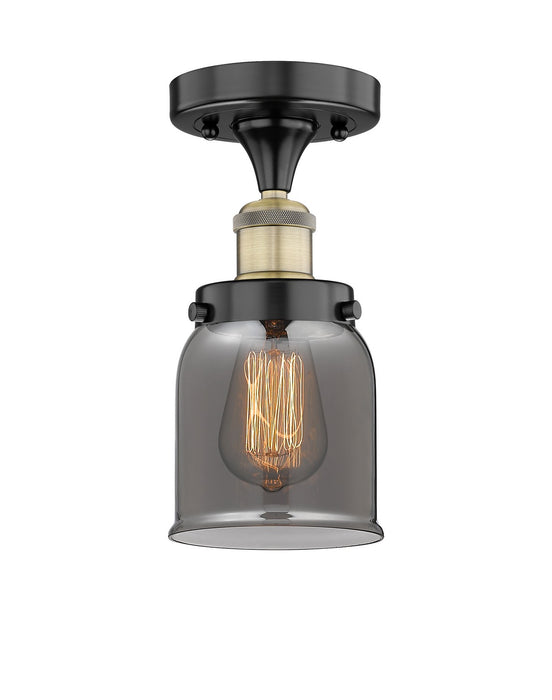 Innovations 616-1F-BAB-G53 One Light Semi-Flush Mount, Black Antique Brass