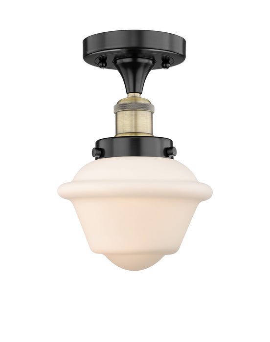 Innovations 616-1F-BAB-G531 One Light Semi-Flush Mount, Black Antique Brass