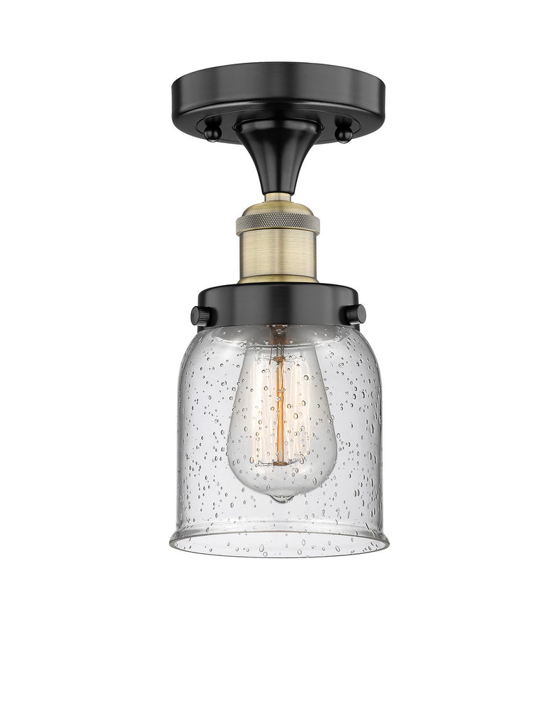 Innovations 616-1F-BAB-G54 One Light Semi-Flush Mount, Black Antique Brass