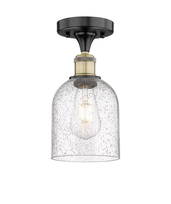 Innovations 616-1F-BAB-G558-6SDY One Light Semi-Flush Mount, Black Antique Brass