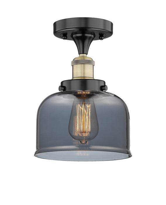 Innovations 616-1F-BAB-G73 One Light Semi-Flush Mount, Black Antique Brass