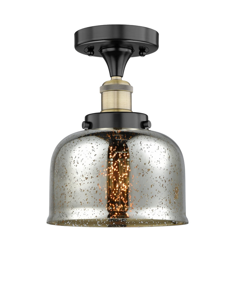 Innovations 616-1F-BAB-G78 One Light Semi-Flush Mount, Black Antique Brass