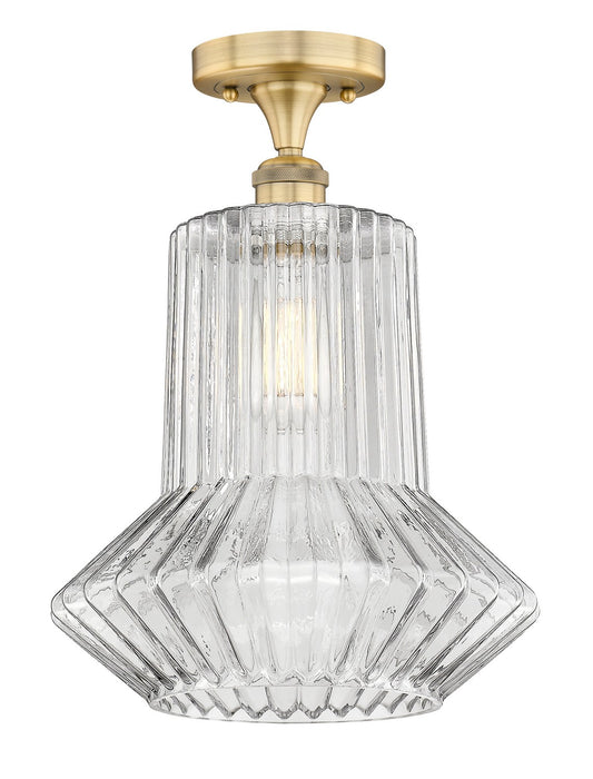 Innovations 616-1F-BB-G212 One Light Flush Mount, Brushed Brass