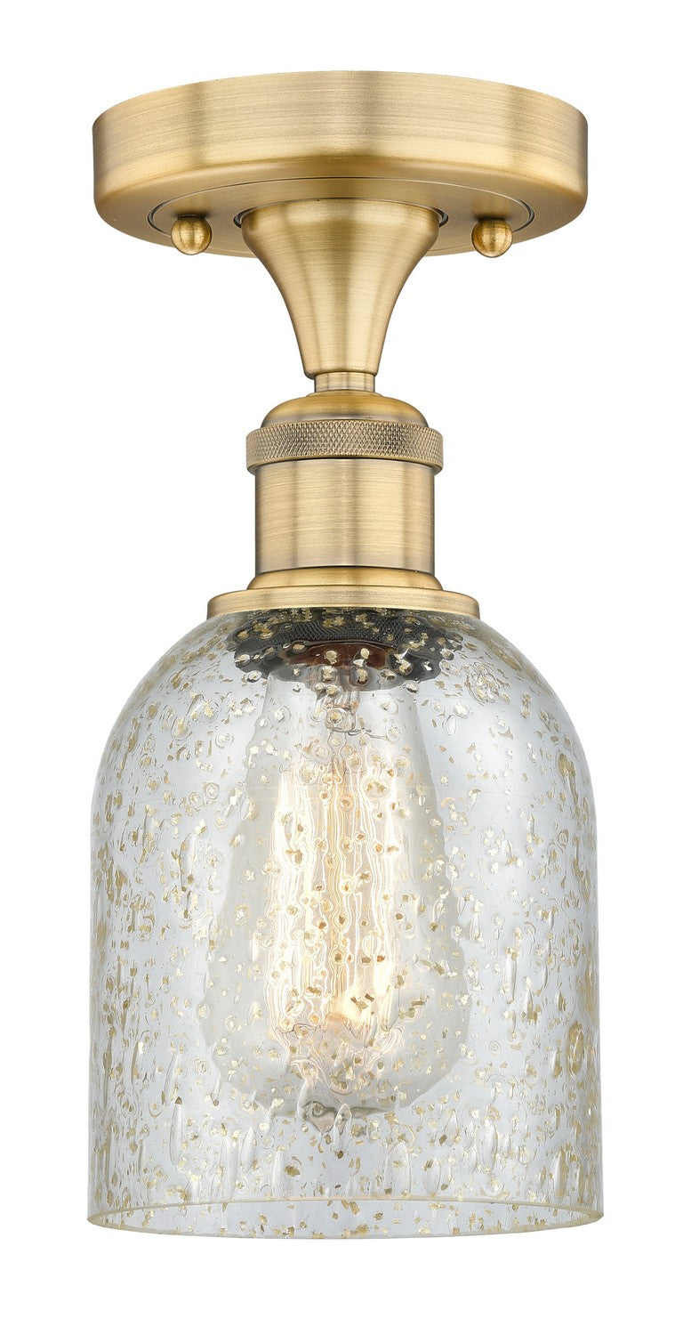 Innovations 616-1F-BB-G259 One Light Semi-Flush Mount, Brushed Brass