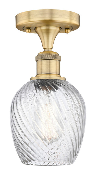 Innovations 616-1F-BB-G292 One Light Flush Mount, Brushed Brass