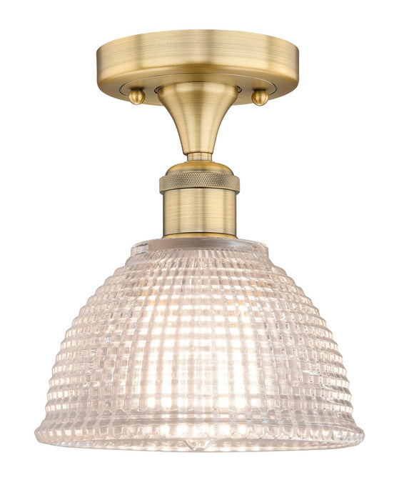 Innovations 616-1F-BB-G422 One Light Flush Mount, Brushed Brass