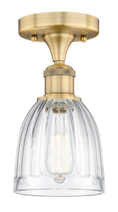 Innovations 616-1F-BB-G442 One Light Semi-Flush Mount, Brushed Brass