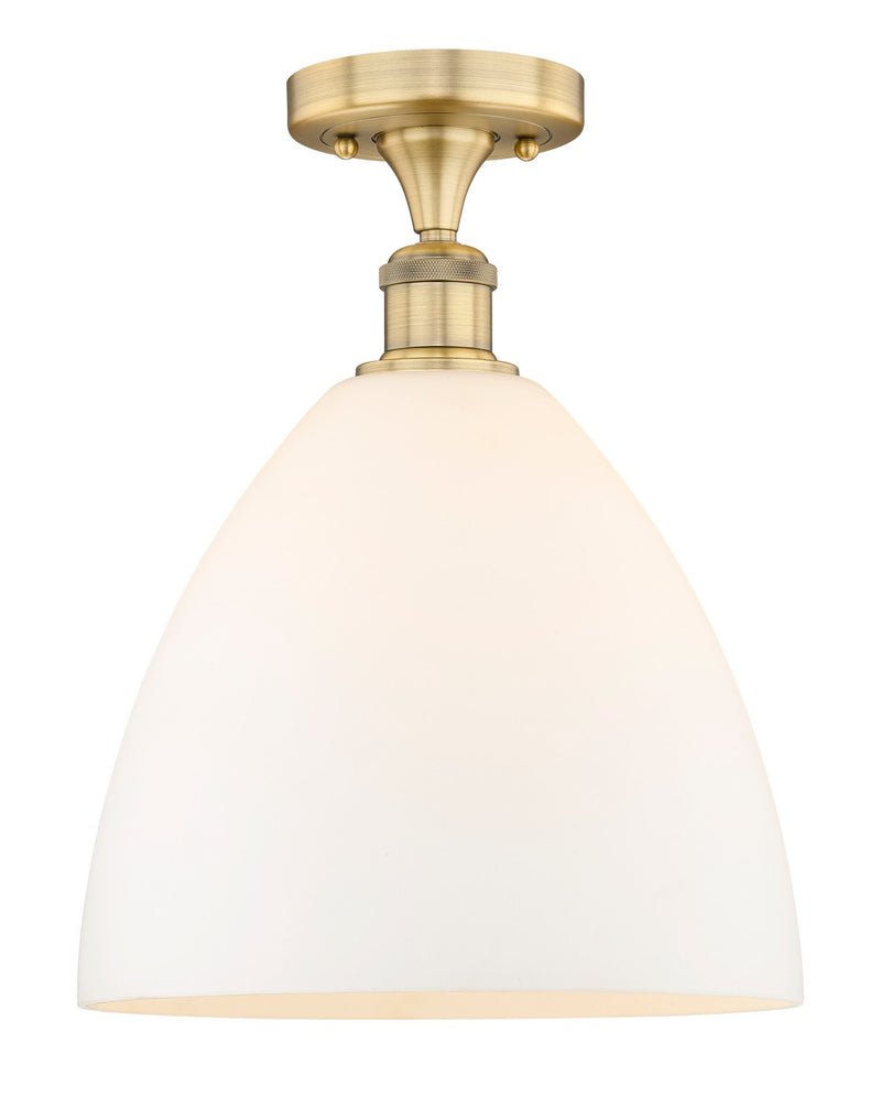 Innovations 616-1F-BB-GBD-121 One Light Semi-Flush Mount, Brushed Brass