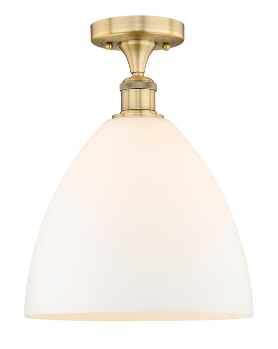 Innovations 616-1F-BB-GBD-121 One Light Semi-Flush Mount, Brushed Brass