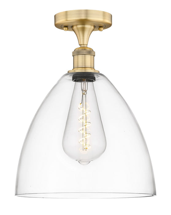 Innovations 616-1F-BB-GBD-122 One Light Semi-Flush Mount, Brushed Brass