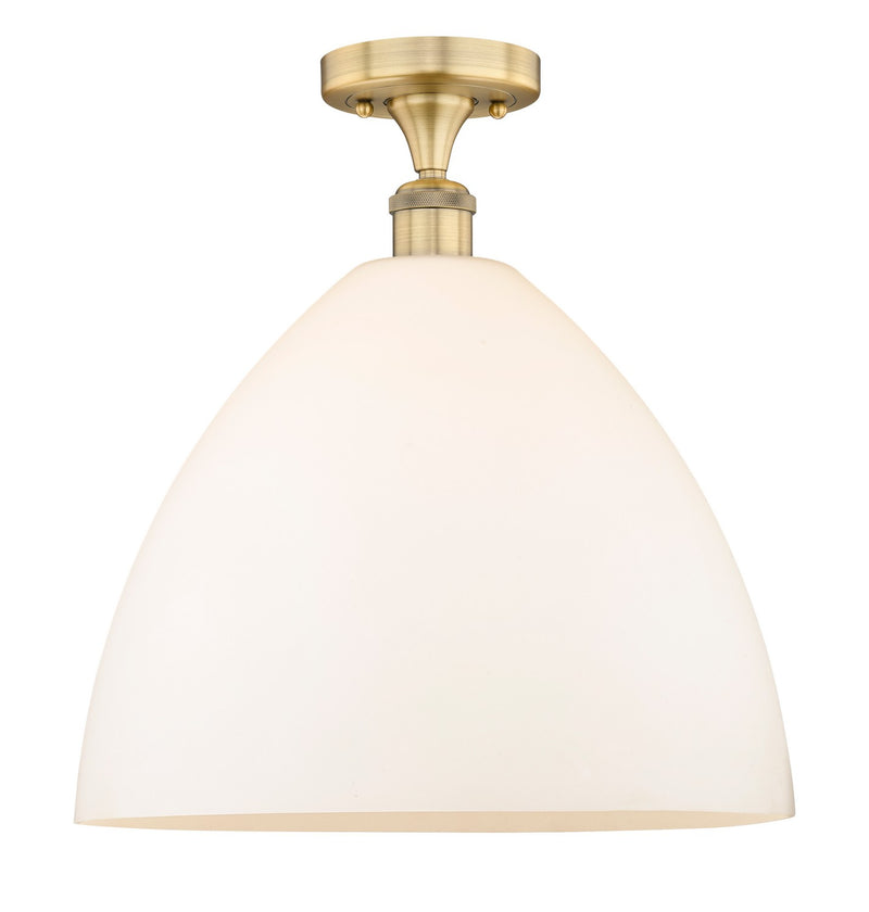 Innovations 616-1F-BB-GBD-161 One Light Semi-Flush Mount, Brushed Brass