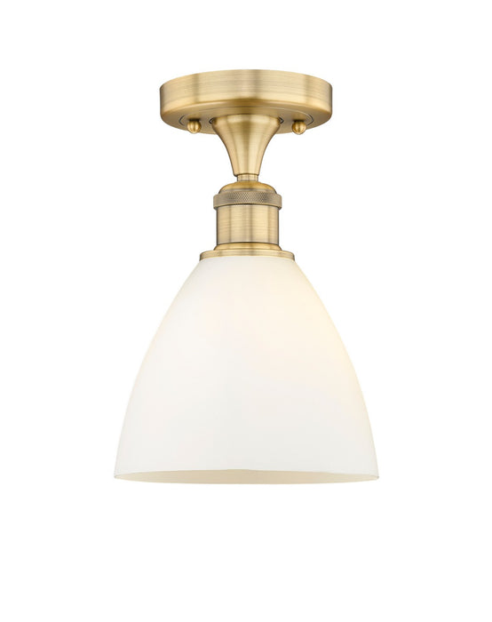 Innovations 616-1F-BB-GBD-751 One Light Semi-Flush Mount, Brushed Brass