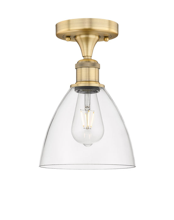 Innovations 616-1F-BB-GBD-752 One Light Semi-Flush Mount, Brushed Brass