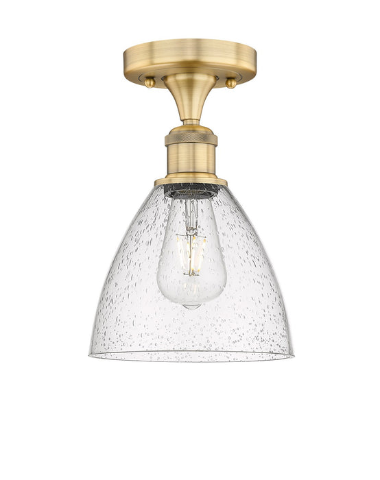 Innovations 616-1F-BB-GBD-754 One Light Semi-Flush Mount, Brushed Brass