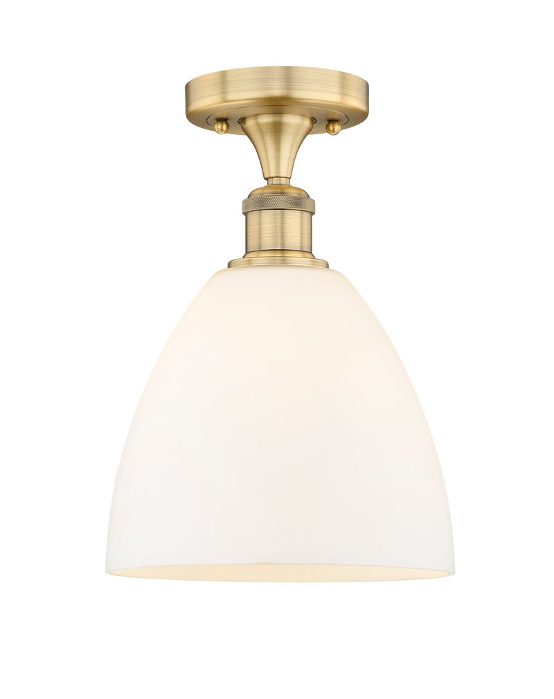 Innovations 616-1F-BB-GBD-91 One Light Semi-Flush Mount, Brushed Brass